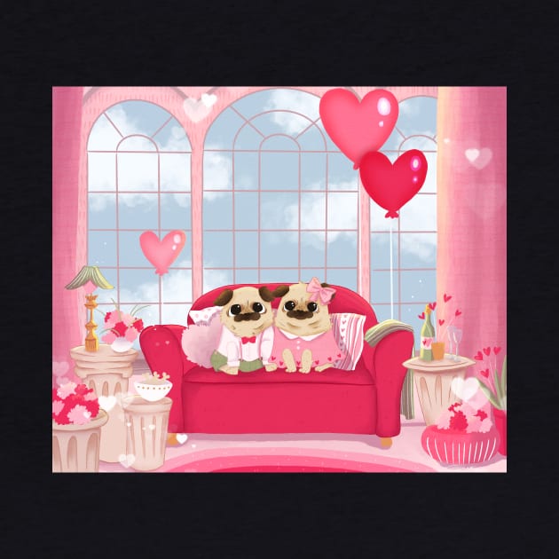 Valentines Pug by Susee